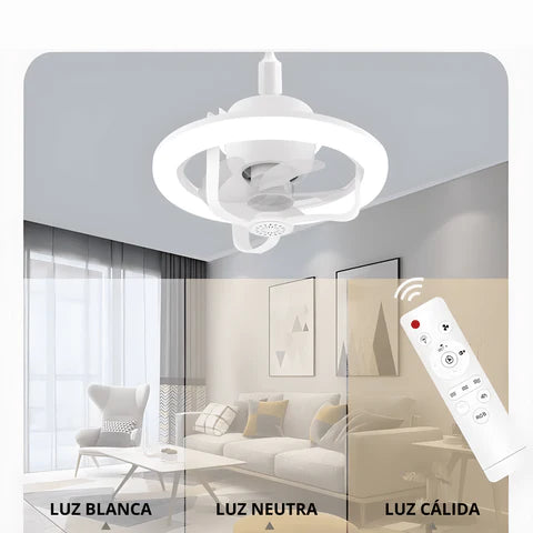 Lampara Ventilador y humificador 3 en 1