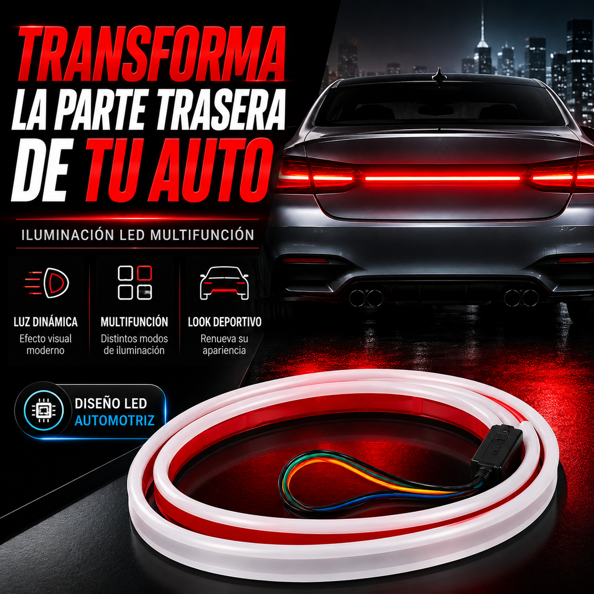Tira LED RGB X2 45cm | con Control por App
