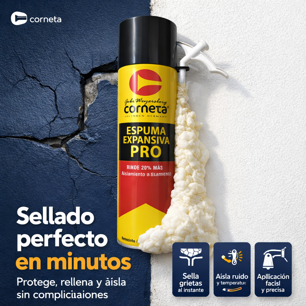 Espuma Expansiva Corneta™ 500 ML | con dispensador