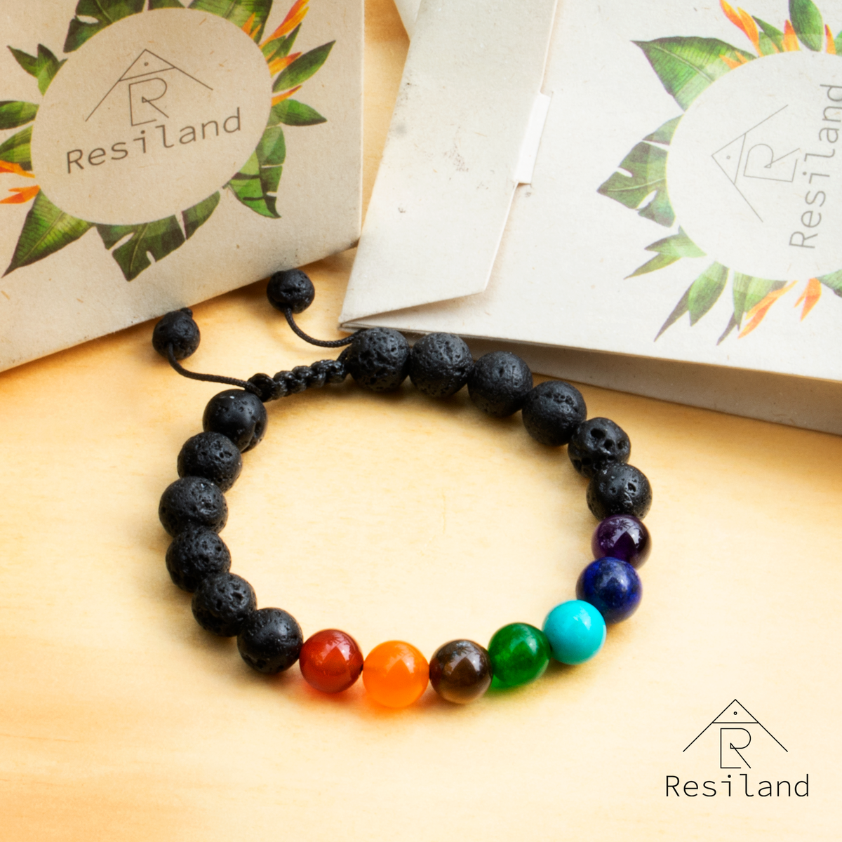 Pulsera 7 chakras Resiland® Para buenas energias