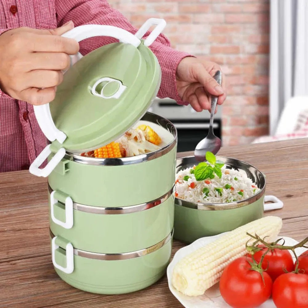 Lonchera Térmica Redonda LUNCH BOX® X3 NIVELES