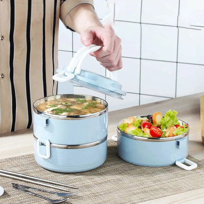 Lonchera Térmica Redonda LUNCH BOX® X3 NIVELES