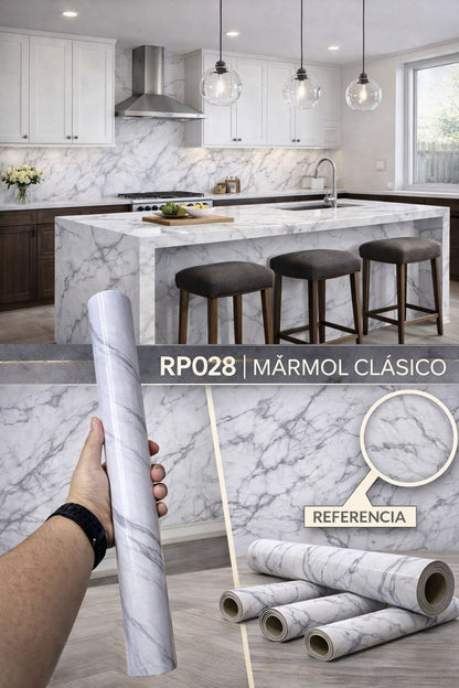 Papel Tapiz Marmolado x Rollo 10m x 45cm