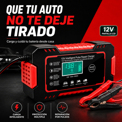 Iniciador Cargador Bateria 12v Pantalla LCD
