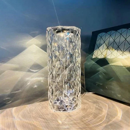 Lampara flor de cristal
