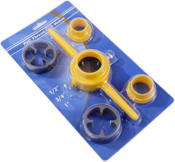 Juego de enroscador para tubos + 6 adaptadores de medida