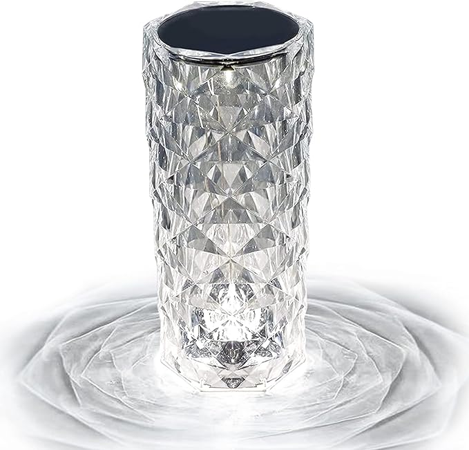 Lampara Cristal de rosa 16 colores RGB