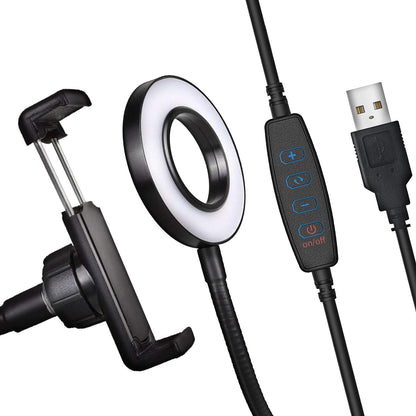 Tripode pinza con luz LED