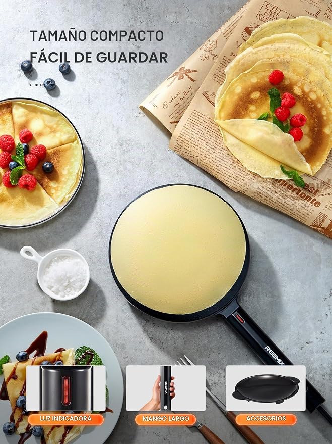 Maquina Electrica para crepes Freemix™ | control automatico de temperatura
