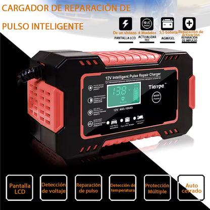 Iniciador Cargador Bateria 12v Pantalla LCD