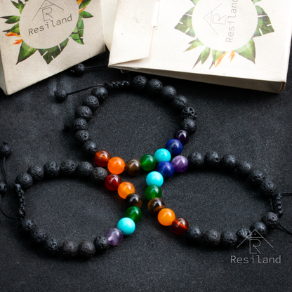 Pulsera 7 chakras Resiland® Para buenas energias
