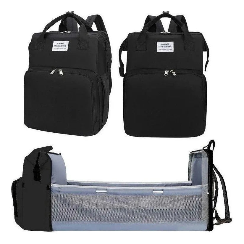 🎒👶 Pañalera 3 en 1: organiza , transporta  y cambia con facilidad