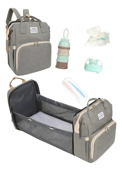 🎒👶 Pañalera 3 en 1: organiza , transporta  y cambia con facilidad