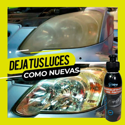 💡 Restaurador de Farolas King Wax – Deja tus faros como nuevos en minutos