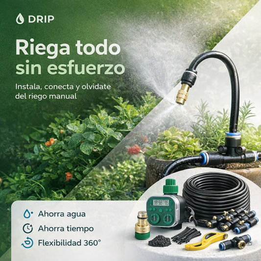 KIT DE RIEGO | 15 GOTEROS ASPERSORES DE 360°