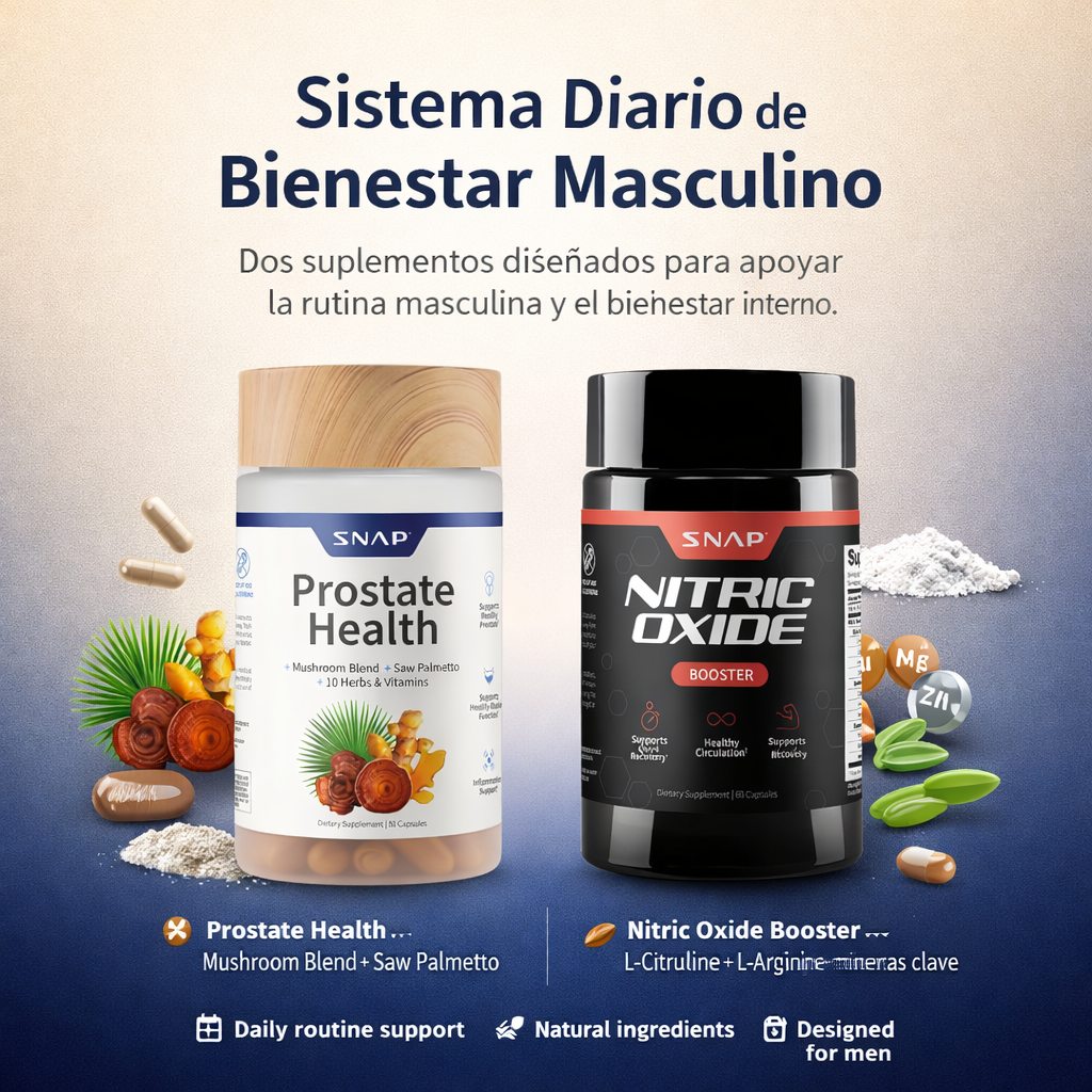 Combo de suplementos SNAP™ | para salud de la prostata y virilidad