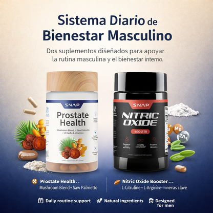 Combo de suplementos SNAP™ | para salud de la prostata y virilidad