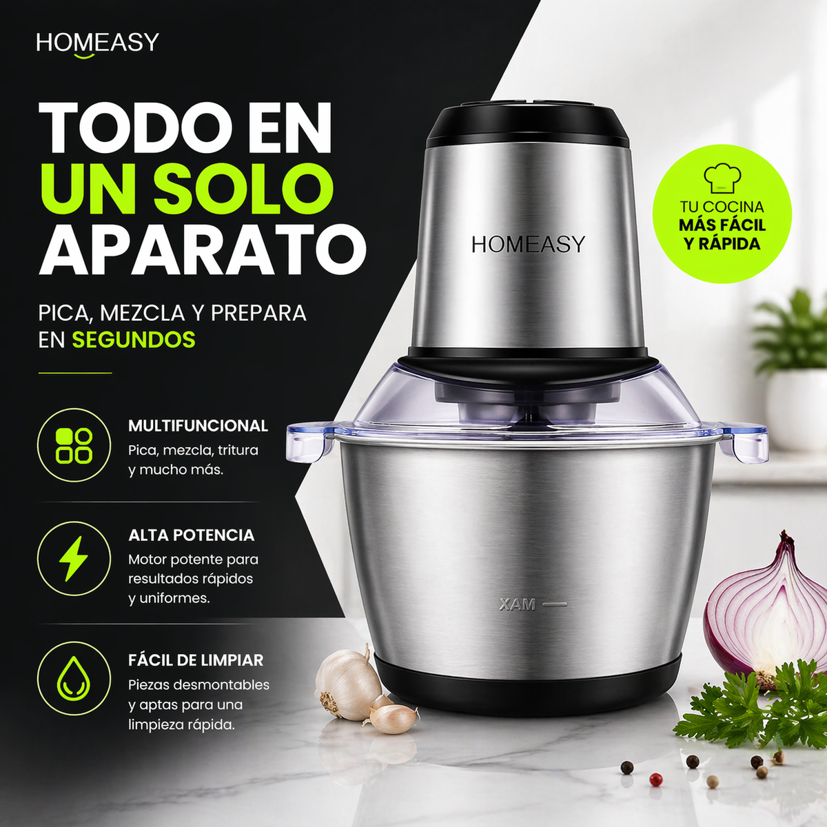 Molino Picador 3 Litros- Todo en un mismo dispositivo