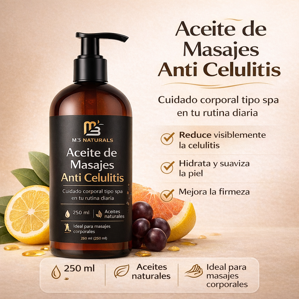 M3Naturals Celulitis Oil massage 250ml