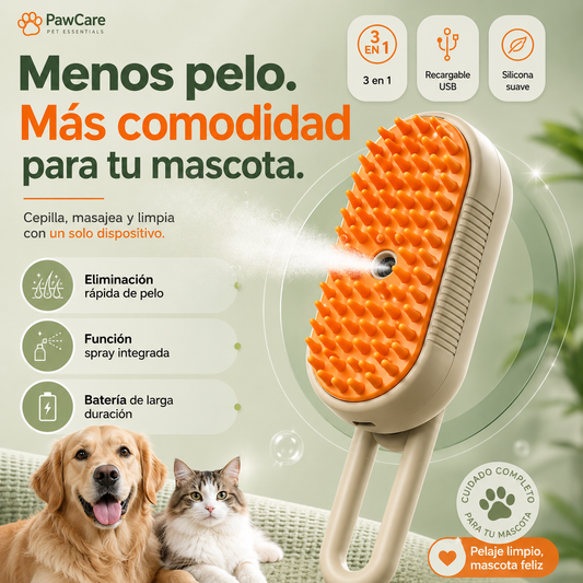 CEPILLO DE VAPOR PARA MASCOTAS