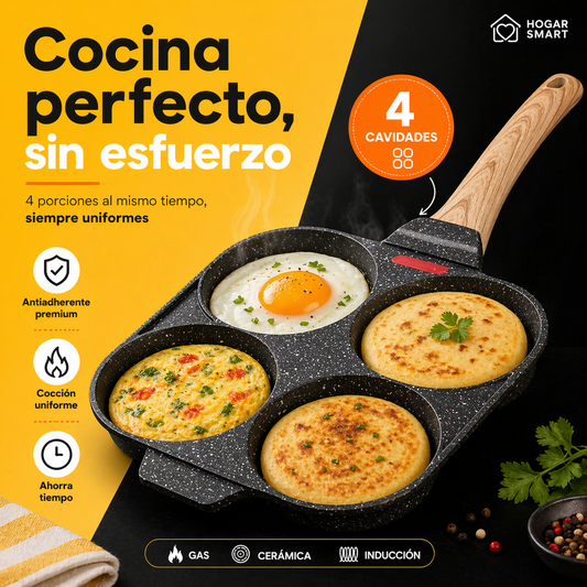 Sarten  Antiadherente 4 Puestos SmartHome™