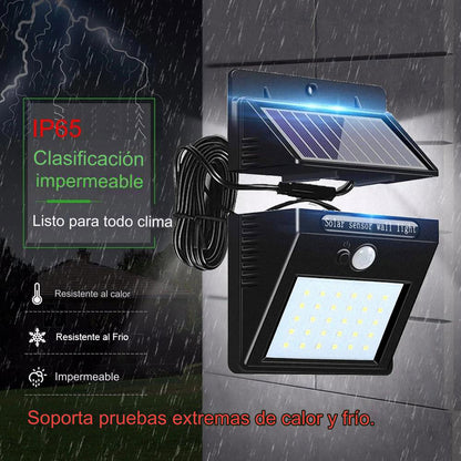 Lampara Solar Recargable Con Sensor EcoLight®