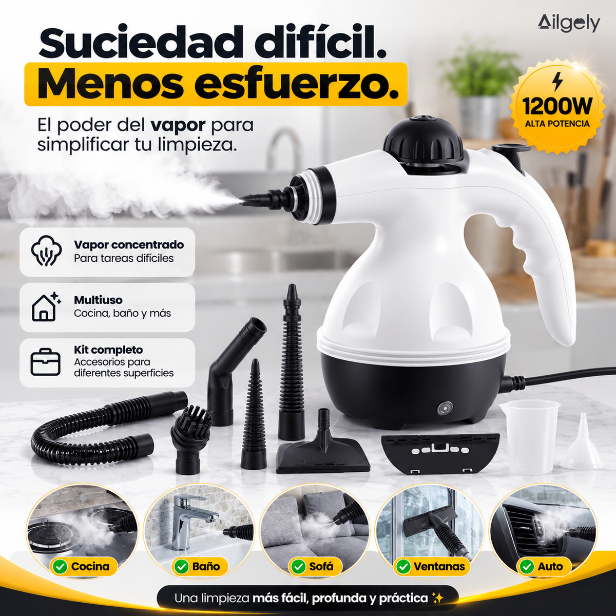 Vaporizador de mano a presión Redhut™ | + 8 accesorios de limpieza