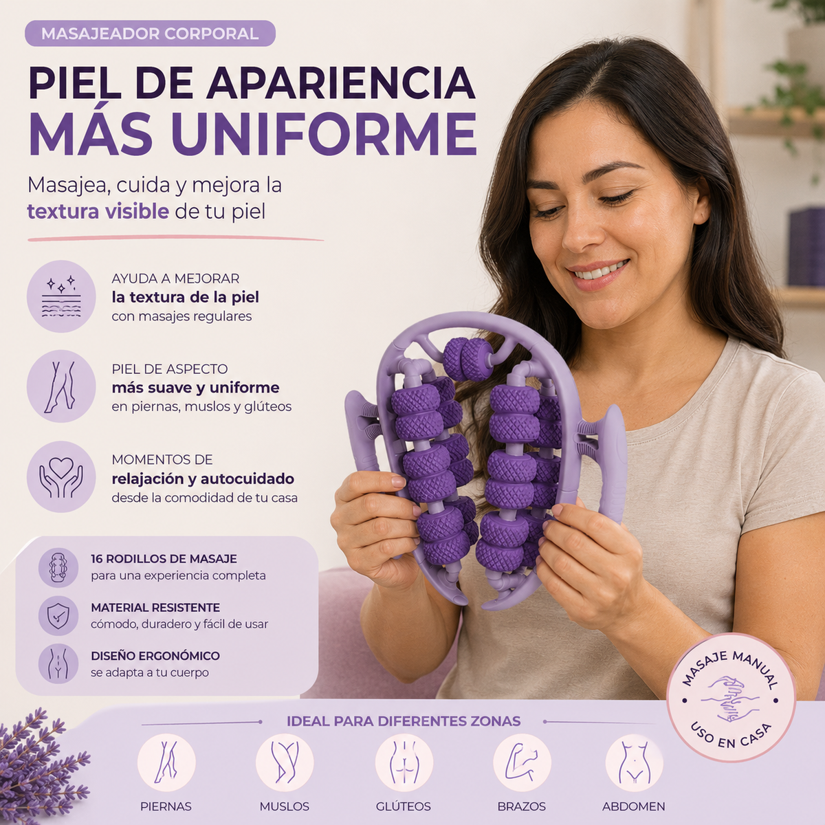 RODILLO MASAJEADOR Rolldim™ | Anti celulitis