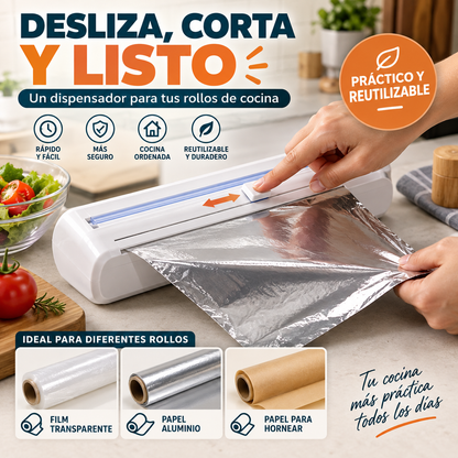 DISPENSADOR MAGNETICO MULTIUSOS | Aluminio, film, reposteria