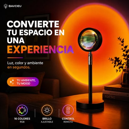Lampara Sunset EAGO™ | Cada espacio, una nueva experiencia