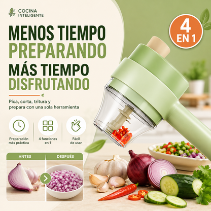 Picador de verduras electrico SmartHome™ | Funcion 4 en 1