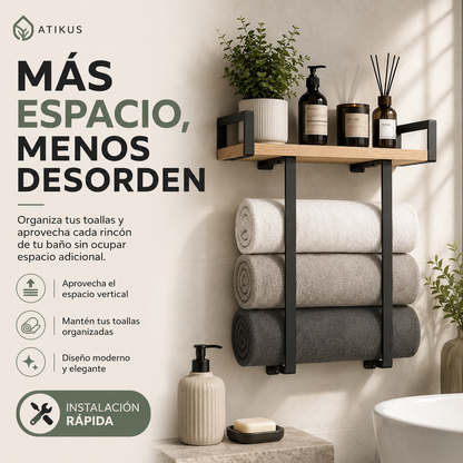 Toallero Organizador y soporte | Atikus™