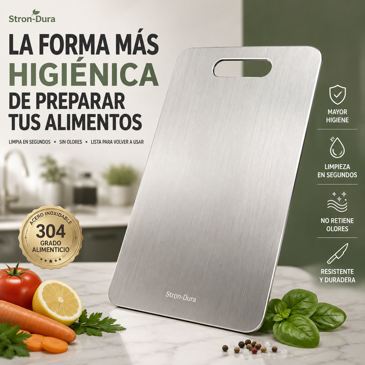 TABLA DE ACERO INOXIDABLE 304 | Stron-Duro ™