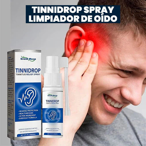 TINNIDROP™ SPRAY LIMPIADOR DE OIDO X2 UND