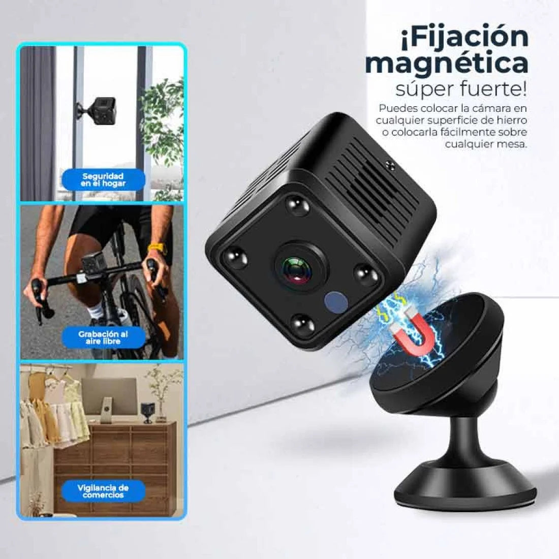 📹 Mini cámara espía WiFi, discreta 🕵️‍♂️, sin cables 🔌 y fácil de usar 📱