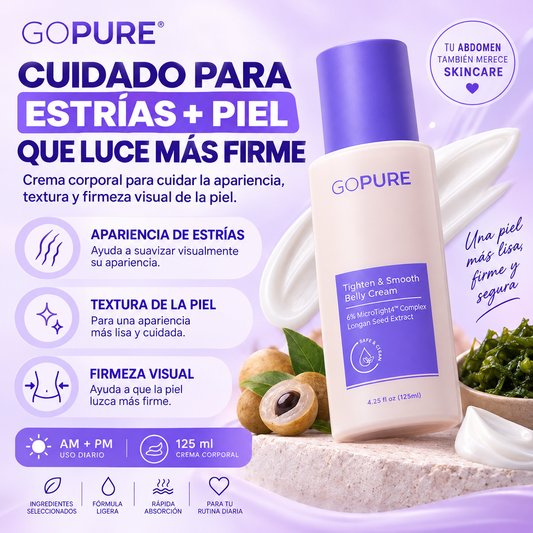 Crema abdominal GOPURE™ | para estrias y flacidez