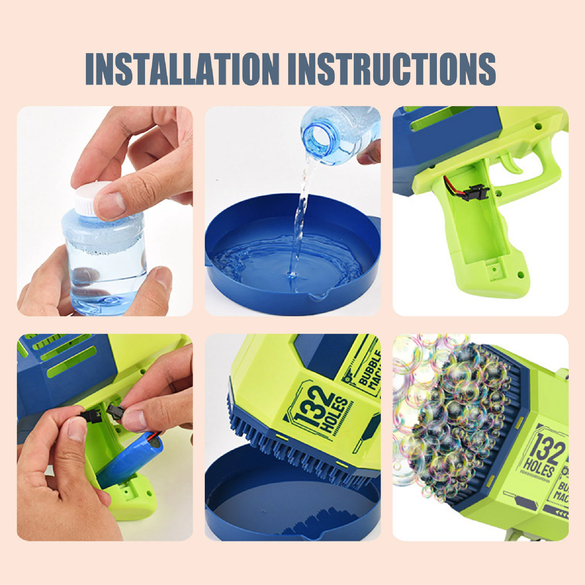 PISTOLA DE BURBUJAS BUBBLE MACHINE® GRANDE